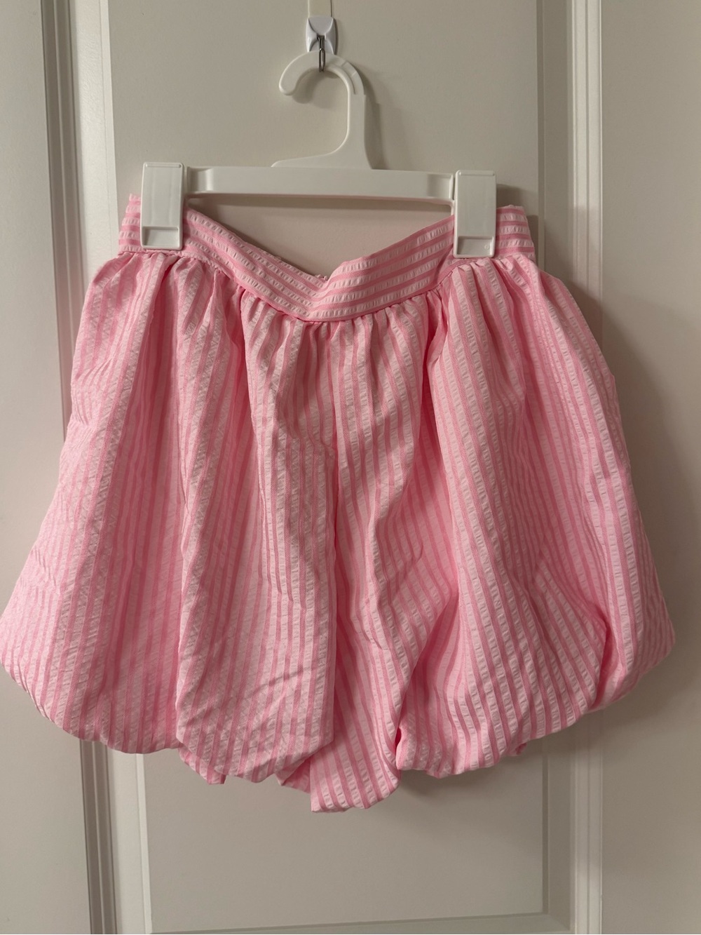 Pink Striped Bubble Skirt - Women's